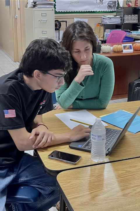 Students supporting each other in their academic journey